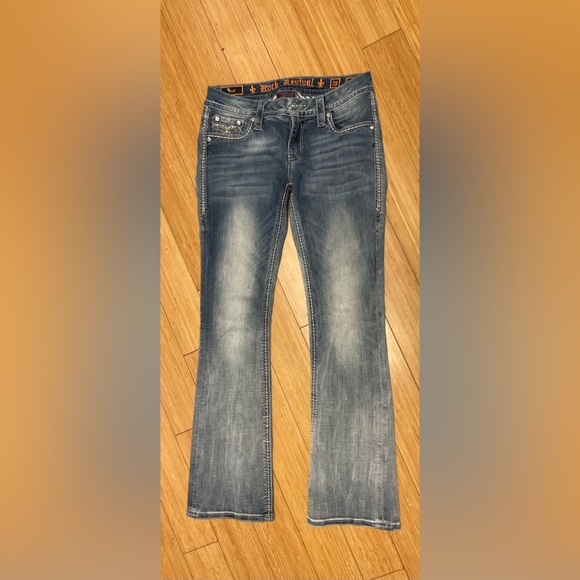 Rocket revival Betty boot cut jeans size 28 - Picture 2 of 3